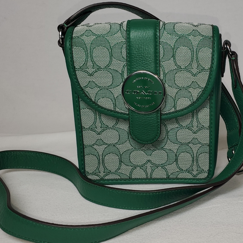 COACH North/South Lonnie Crossbody In Signature Jacquard